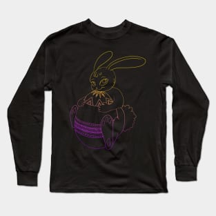 Easter bunny with easter egg Long Sleeve T-Shirt